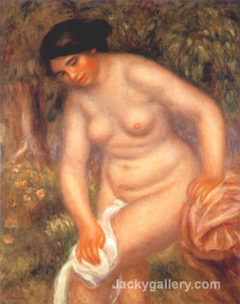 Bather Drying Herself by Pierre Auguste Renoir paintings reproduction